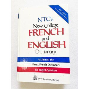 NTC's New College French and English Dictionary (Thumb Index) by McGraw-Hill...